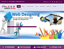 Tablet Screenshot of 360websitedesign.com